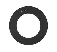 Filter Holder Adapter Ring 49/52/55/58/62/67/72/77/82 mm Compatible with Cokin P Series Black for Universal Cameras (55 mm)
