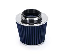 Filter Intake Hose Universal 3" 76mm Air Filter & Cold Air Intake Pipe Turbo Induction Pipe Tube Kit With Air Filter Cone VR-AIT28+IMK14(Blue)