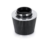 Filter Intake Hose Universal 3" 76mm Air Filter & Cold Air Intake Pipe Turbo Induction Pipe Tube Kit With Air Filter Cone VR-AIT28+IMK14(Silver)