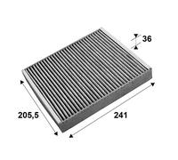 FILTER INTERIOR AIR FITS: SAAB 9-5 2.0 TTID XWD/2.0 TTID/1.6 TURBO/2.0 TURBO/