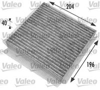 FILTER INTERIOR AIR FITS: SMART CITY-COUPE 0.6 /0.6 /0.8 CDI S1CLC1 450.300 4