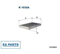 Filter, interior air for AUDI 100 A6 FILTRON K 1032A