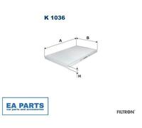 Filter, interior air for AUDI 100 C4 Avant A6 FILTRON K 1036