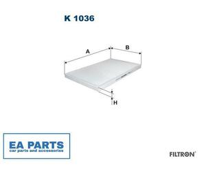 Filter, interior air for AUDI 100 C4 Avant A6 FILTRON K 1036