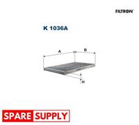 FILTER, INTERIOR AIR FOR AUDI 100 C4 AVANT A6 FILTRON K 1036A