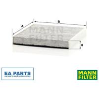 Filter, interior air for AUDI A3 Q2 Q3 TT MANN-FILTER CUK 26 009