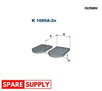 FILTER, INTERIOR AIR FOR AUDI A8 FILTRON K 1069A-2X