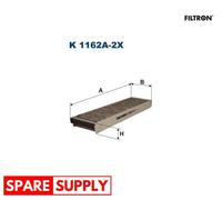 FILTER, INTERIOR AIR FOR AUDI LAMBORGHINI VW FILTRON K 1162A-2X