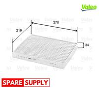 FILTER, INTERIOR AIR FOR AUDI OPEL VW VALEO 715581