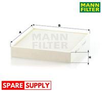 FILTER, INTERIOR AIR FOR AUDI SEAT SKODA MANN-FILTER CU 26 010