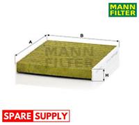 FILTER, INTERIOR AIR FOR AUDI SEAT SKODA MANN-FILTER FP 26 021