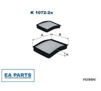 Filter, interior air for BMW E36 FILTRON K 1072-2x