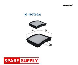 FILTER, INTERIOR AIR FOR BMW E36 FILTRON K 1072-2X