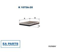 Filter, interior air for BMW E39 FILTRON K 1075A-2x