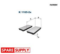 FILTER, INTERIOR AIR FOR BMW E65 FILTRON K 1165-2X