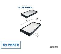 Filter, interior air for BMW E70 F15 E71 F16 FILTRON K 1270-2x