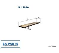 Filter, interior air for BMW E81 E87 E88 E82 FILTRON K 1169A