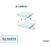Filter, interior air for BMW F25 F26 FILTRON K 1336-2x