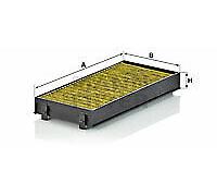 Cabin filter Activated Carbon Filter with polyphenol FP 2941-2 MANN-FILTER