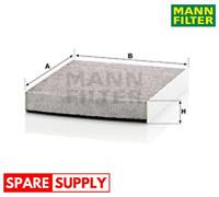 FILTER, INTERIOR AIR FOR BUICK CADILLAC CHEVROLET MANN-FILTER CUK 2442