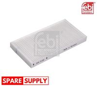 FILTER, INTERIOR AIR FOR CADILLAC FIAT OPEL FEBI BILSTEIN 17264