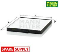 FILTER, INTERIOR AIR FOR CHEVROLET AVEO SAIL MANN-FILTER CU 2330
