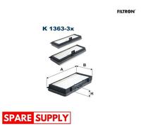 FILTER, INTERIOR AIR FOR CITROËN DISPATCH EVASION FILTRON K 1363-3X
