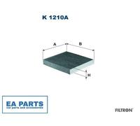 Filter, interior air for DAIHATSU ELARIS JAGUAR FILTRON K 1210A
