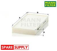 FILTER, INTERIOR AIR FOR DODGE JEEP MANN-FILTER CU 1811-2