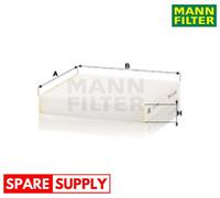 FILTER, INTERIOR AIR FOR FIAT 500 500E PANDA MANN-FILTER CU 20 006