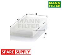 FILTER, INTERIOR AIR FOR FIAT SCUDO MANN-FILTER CU 3847 FITS ENGINE COMPARTMENT