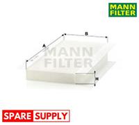 FILTER, INTERIOR AIR FOR FORD COURIER FIESTA KA PUMA MANN-FILTER CU 3554