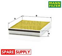 FILTER, INTERIOR AIR FOR FORD VOLVO FORD AUSTRALIA MANN-FILTER FP 25 007