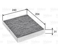 VALEO 715752 Filter, interior air PROTECT Pollen filter with activated carbon Protection against pollen, dust, bacteria, gases and bad odors