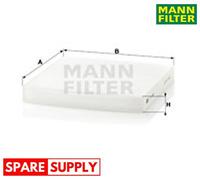 FILTER, INTERIOR AIR FOR HONDA GREAT WALL ACURA MANN-FILTER CU 2358