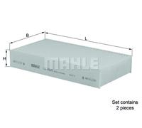 MAHLE LA 168/S Interior Cabin Air Filter - Pollen Filter - Car