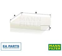 Filter, interior air for HYUNDAI ACCENT CANTUS CRETA MANN-FILTER CU 23 019