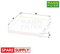 FILTER, INTERIOR AIR FOR HYUNDAI INOKOM KIA MANN-FILTER CU 24 013