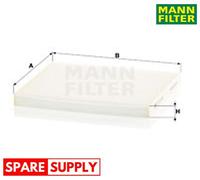 FILTER, INTERIOR AIR FOR HYUNDAI KIA MANN-FILTER CU 24 004