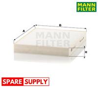 FILTER, INTERIOR AIR FOR INFINITI CHRYSLER LANCIA MANN-FILTER CU 23 003