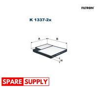 FILTER, INTERIOR AIR FOR KIA CEED PRO CEED FILTRON K 1337-2X