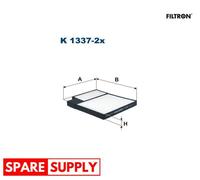 FILTER, INTERIOR AIR FOR KIA CEED PRO CEED FILTRON K 1337-2X