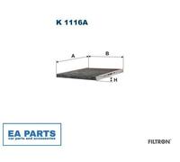 Filter, interior air for LANCIA KAPPA FILTRON K 1116A