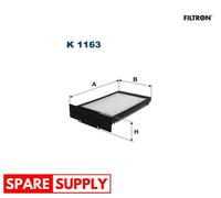 FILTER, INTERIOR AIR FOR LAND ROVER FREELANDER FILTRON K 1163