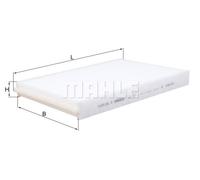 FILTER, INTERIOR AIR FOR LAND ROVER JAGUAR VOLVO MAHLE LA 387