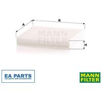 Filter, interior air for LAND ROVER LEXUS SUBARU TOYOTA MANN-FILTER CU 1919