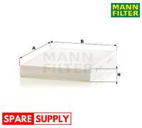 FILTER, INTERIOR AIR FOR LAND ROVER VOLVO MANN-FILTER CU 2733