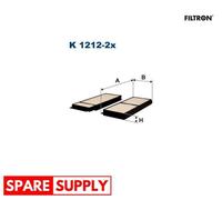 FILTER, INTERIOR AIR FOR MAZDA 3 5 FILTRON K 1212-2X