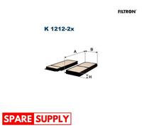 FILTER, INTERIOR AIR FOR MAZDA 3 5 FILTRON K 1212-2X