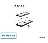 Filter, interior air for MAZDA 3 FILTRON K 1312-2x